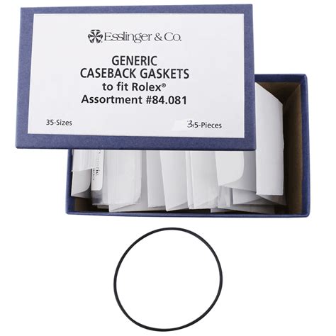 Watch Case Back Gaskets Assortment, Generic to fit 